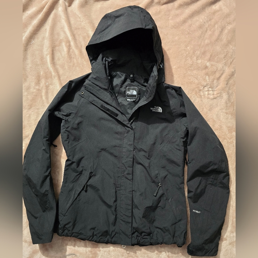 The North Face Waterproof Black Jacket Hyvent Size Medium